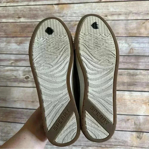 Sperry Women’s Vulcanized Anchor Plushwave Suede Gray Shoes Sz 8.5 - Picture 8 of 9